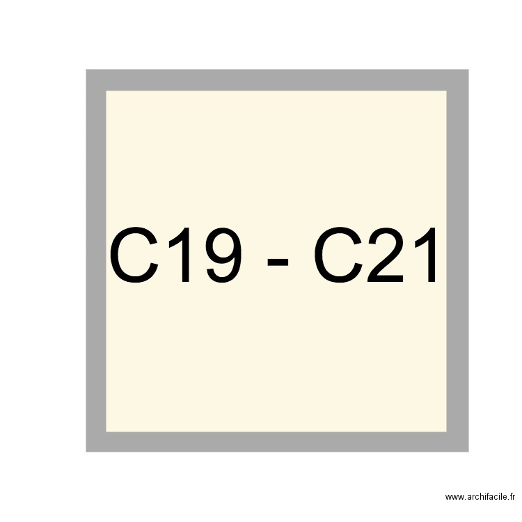 C19 21 . Plan de 0 pièce et 0 m2