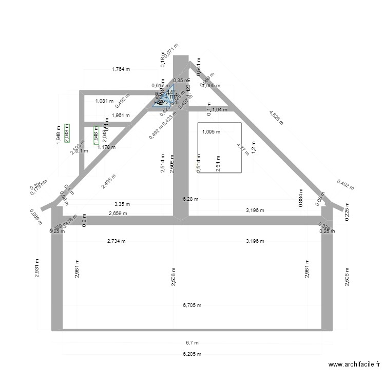 cedric 3. Plan de 1 pièce et 0 m2