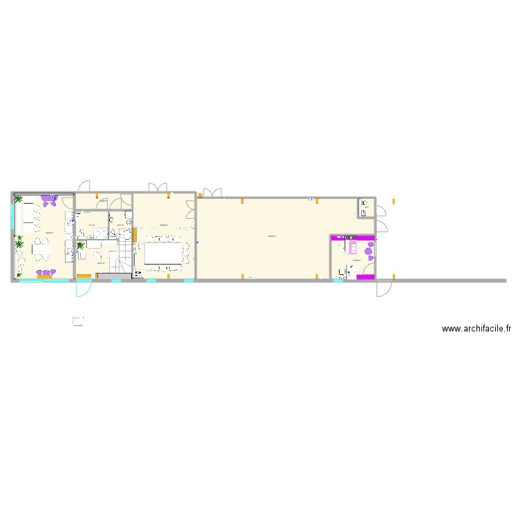 IDZIA RDC V11. Plan de 9 pièces et 195 m2