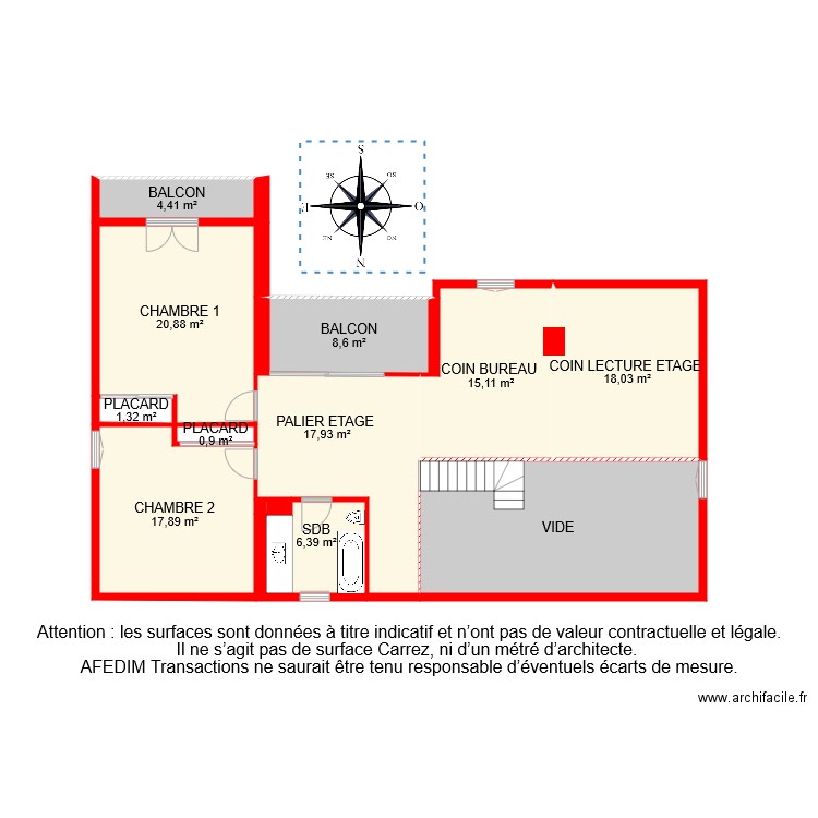 BI 6864 ETAGE . Plan de 0 pièce et 0 m2