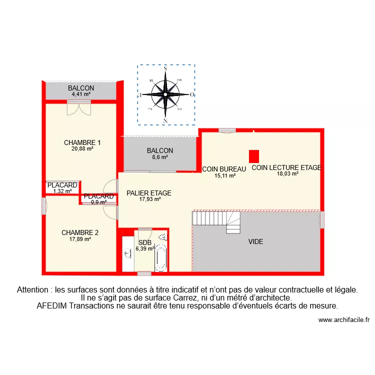 BI 6864 ETAGE . Plan de 