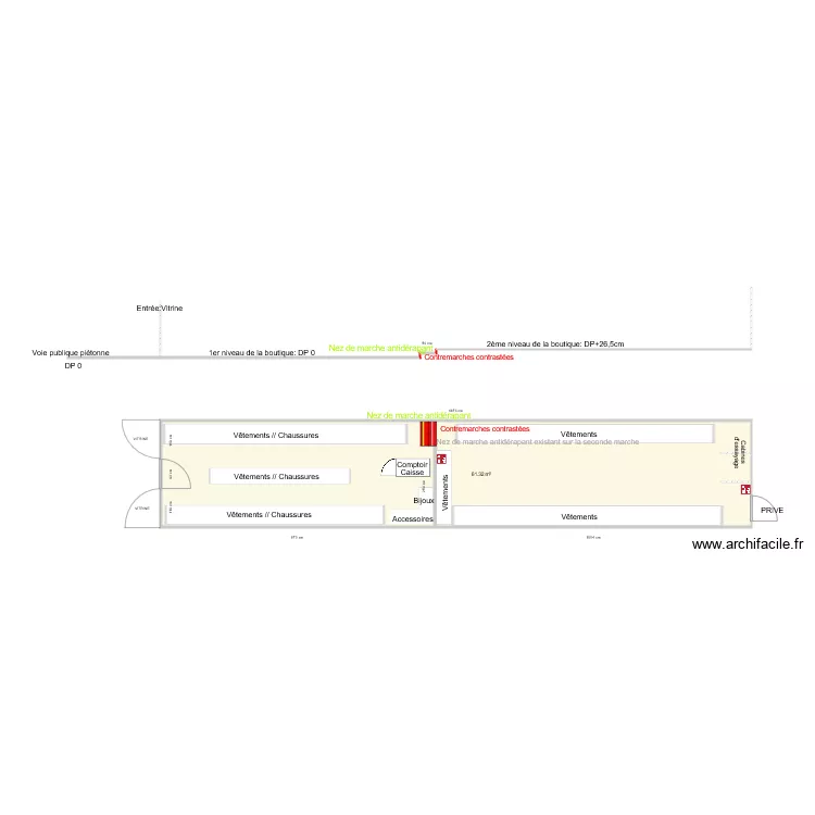 MISS CHIPIE APRES TRAVAUX. Plan de 