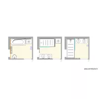 salle de bain existante et projets