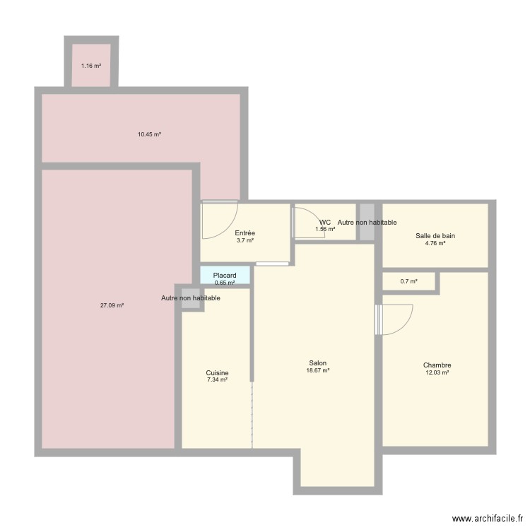 Appartement. Plan de 0 pièce et 0 m2