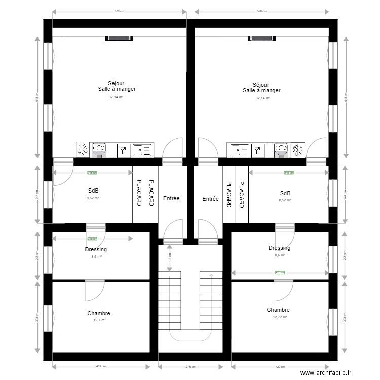 PLAN 1ERE ETAGE 2EME . Plan de 0 pièce et 0 m2