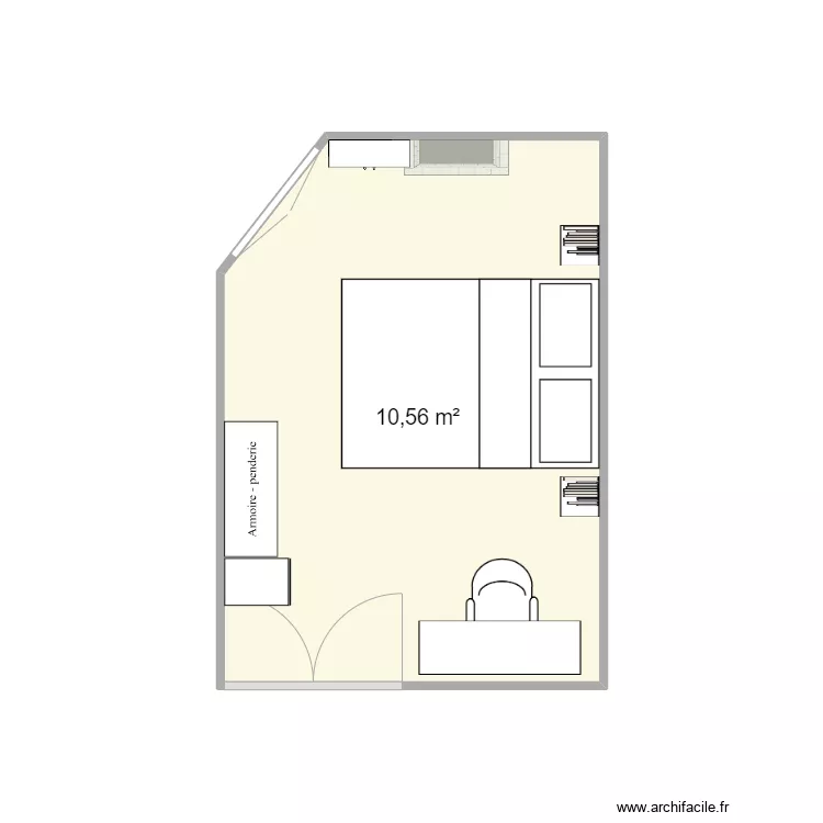 chambre violette 1. Plan de 
