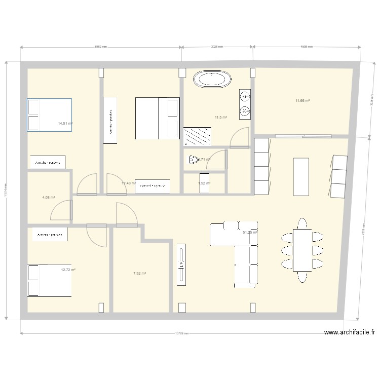 r plus 3   9. Plan de 0 pièce et 0 m2