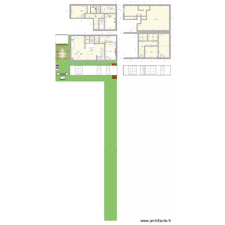 LA VILLE DU BOIS. Plan de 21  et 187 m²
