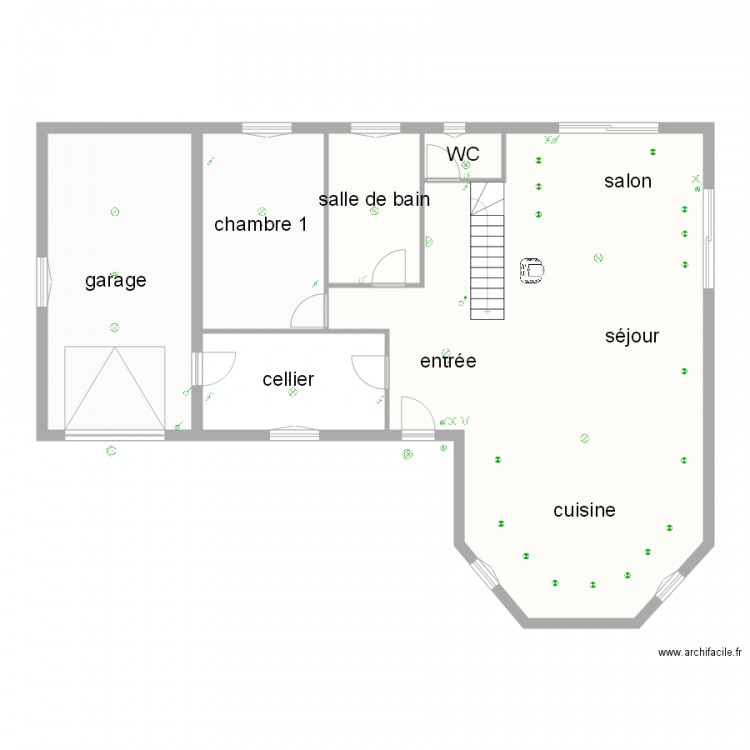 samson RdC Eclairage. Plan de 0 pièce et 0 m2