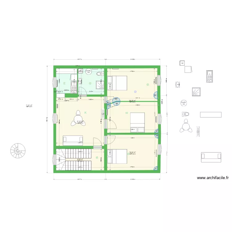 jean jaures ok coloc &eacute;tage trois chambres 27042019. Plan de 