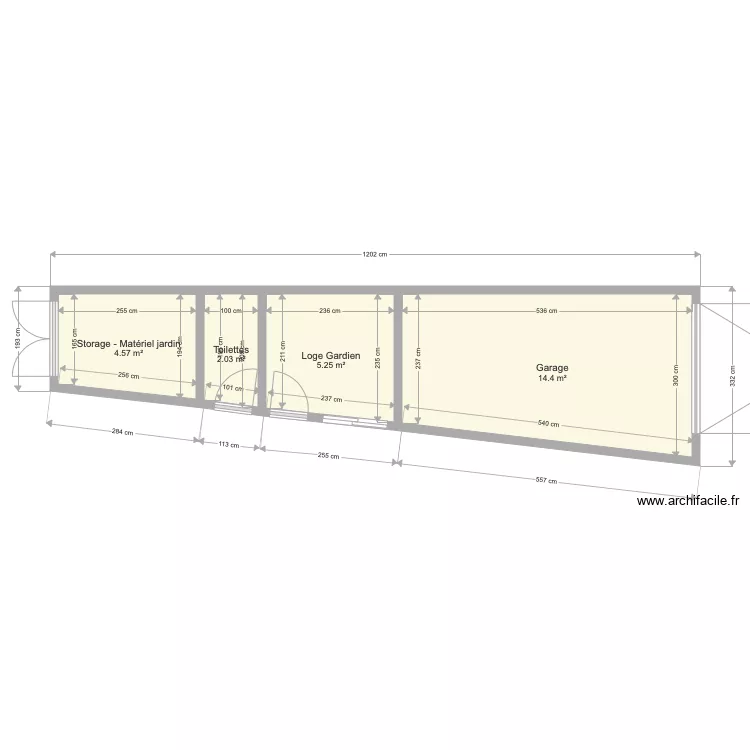 Accueil Garage  Ilha do Guajiru hypoth&egrave;se 2. Plan de 