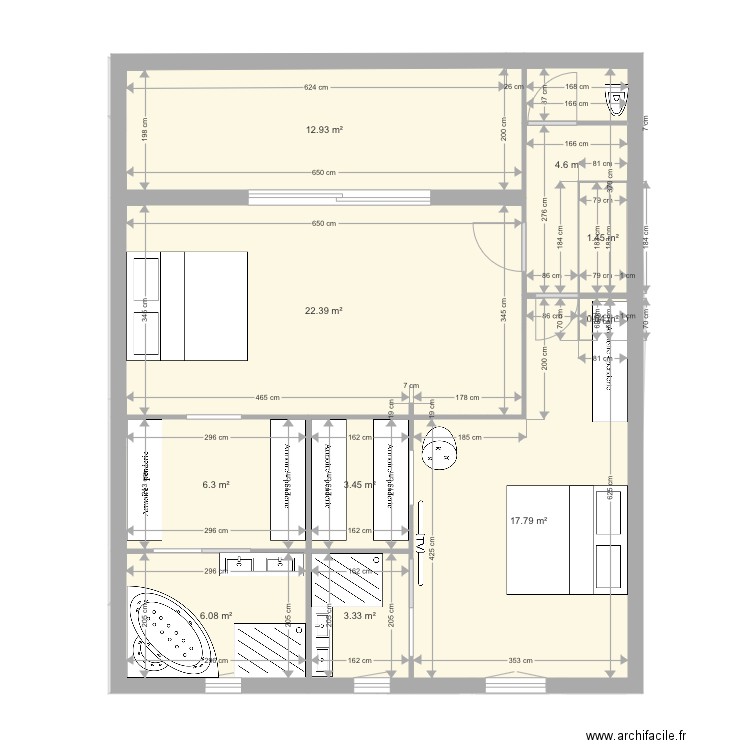 sonim2 etage 2 projet3. Plan de 0 pièce et 0 m2