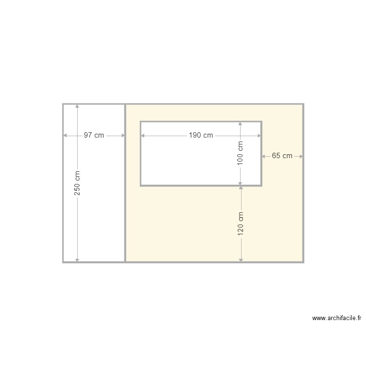 face passe plat. Plan de 0 pièce et 0 m2