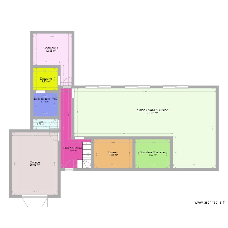 Maison Kerckhof RDC. Plan de 0 pièce et 0 m2