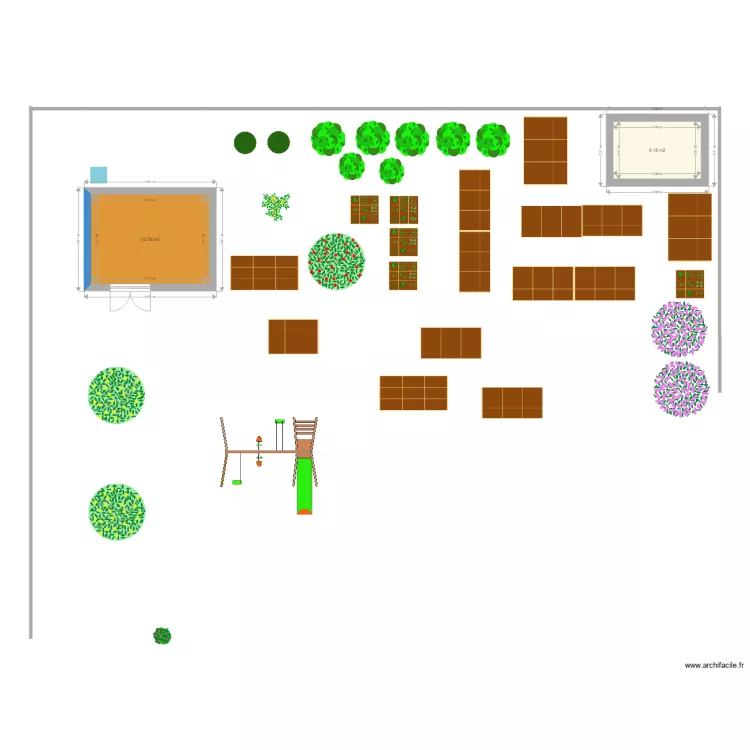 jardin casteau. Plan de jardin casteau. Plan de