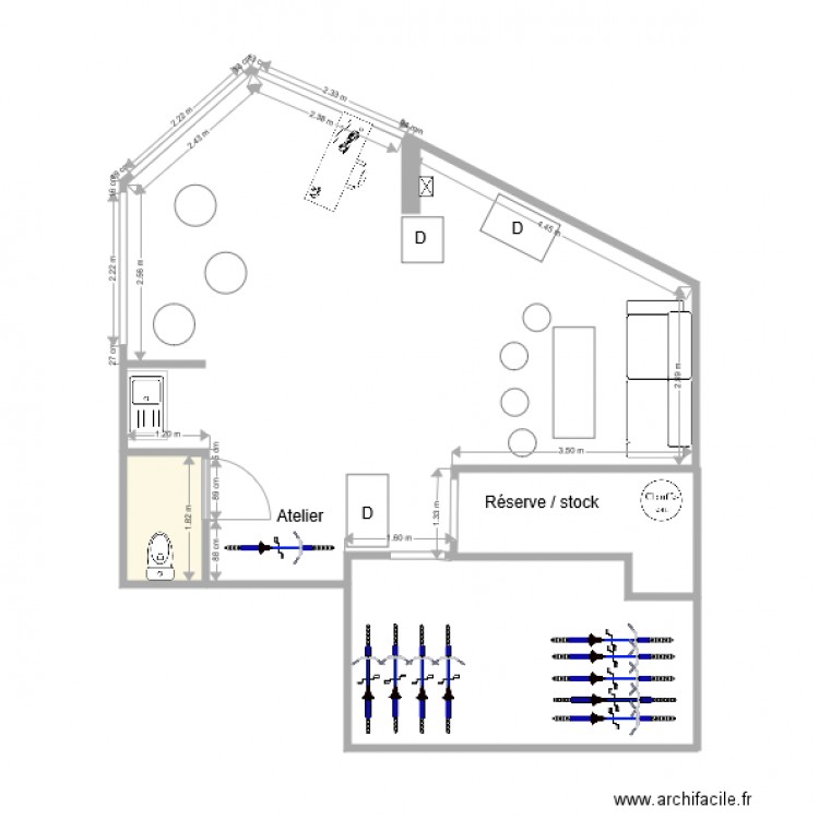 magasin. Plan de 0 pièce et 0 m2