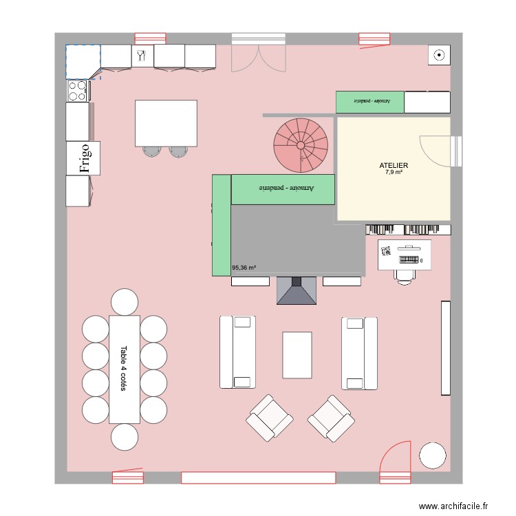 CHALET 1. Plan de 0 pièce et 0 m2
