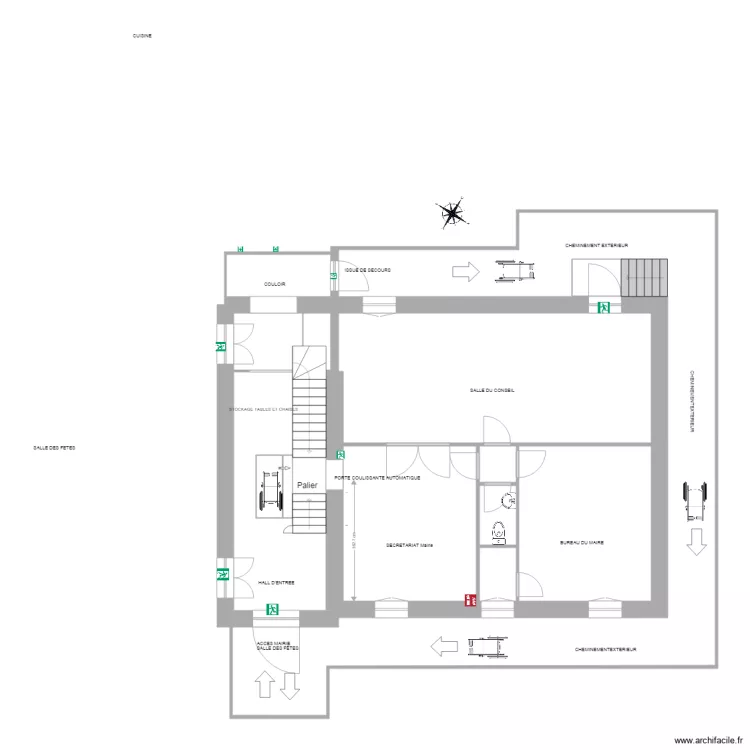 ERP MAIRIE  SALLE DES FETES 000. Plan de 