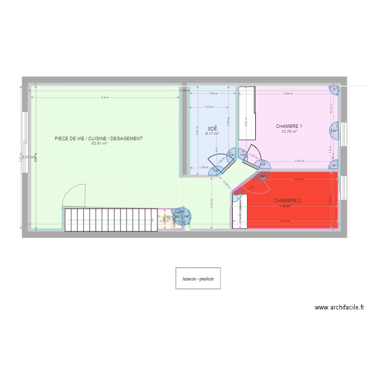 appartement st nazaire 3. Plan de 0 pièce et 0 m2