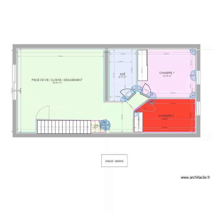 appartement st nazaire 3. Plan de 