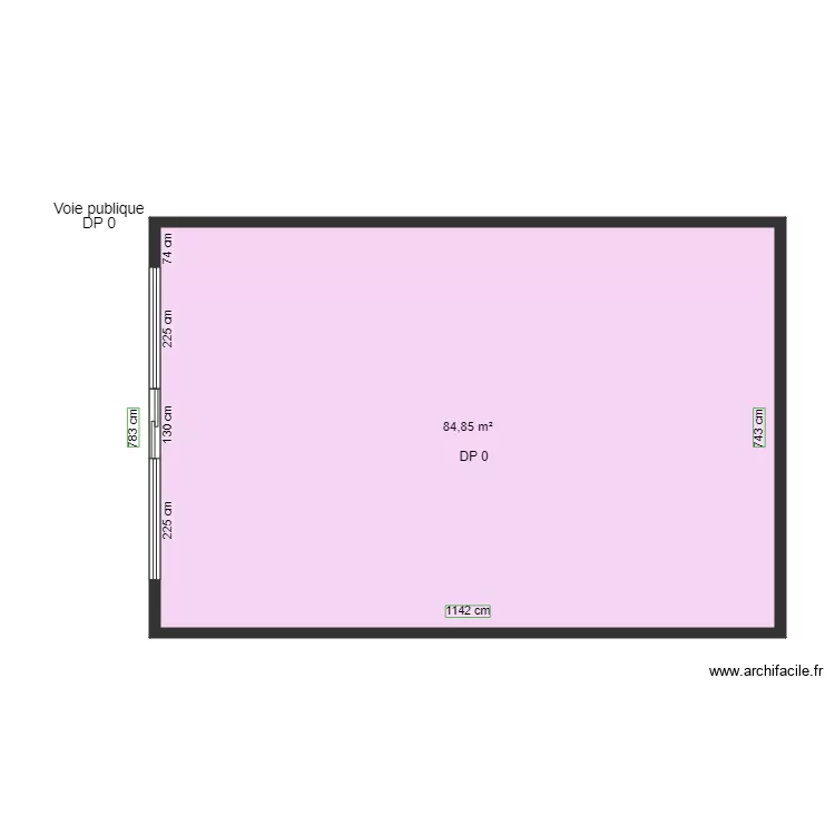 MAISON ROMAN AVANT TRAVAUX. Plan de MAISON ROMAN AVANT TRAVAUX. Plan de