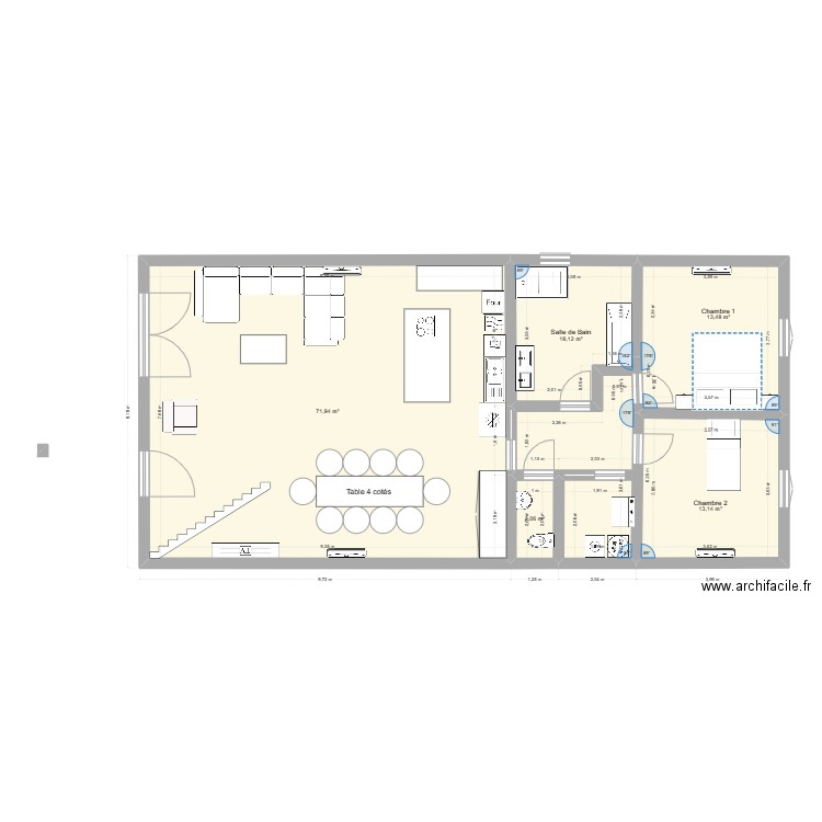 Les Castors 2. Plan de 0 pièce et 0 m2