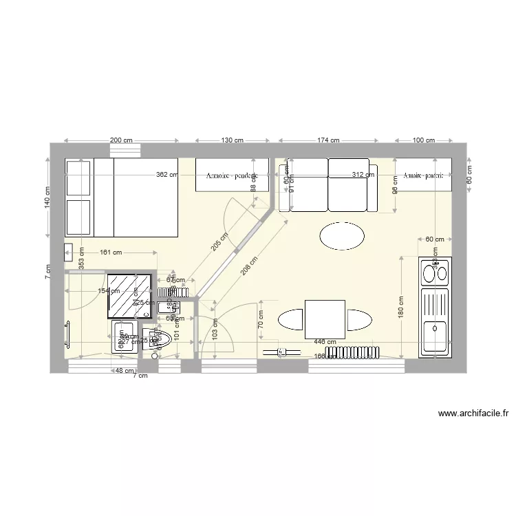 F&eacute;lix Faure Colombes V7. Plan de 
