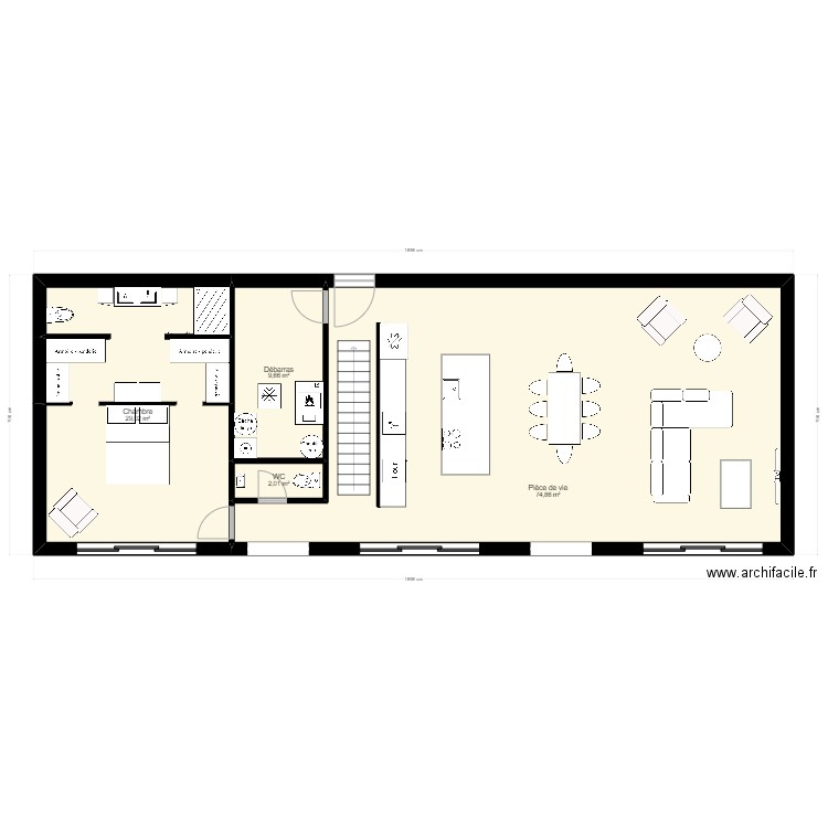 home 2. Plan de 11 pièces et 203 m2