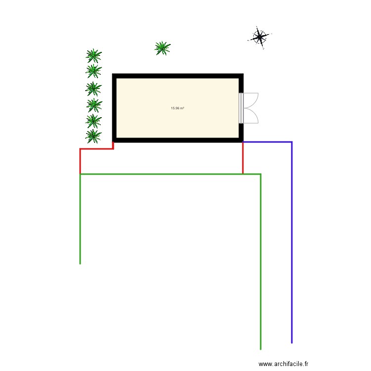 Extension abri jardin 1. Plan de 0 pièce et 0 m2