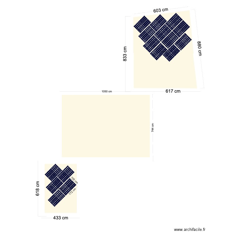 Panneaux Solaires. Plan de 12 pièces et 211 m2