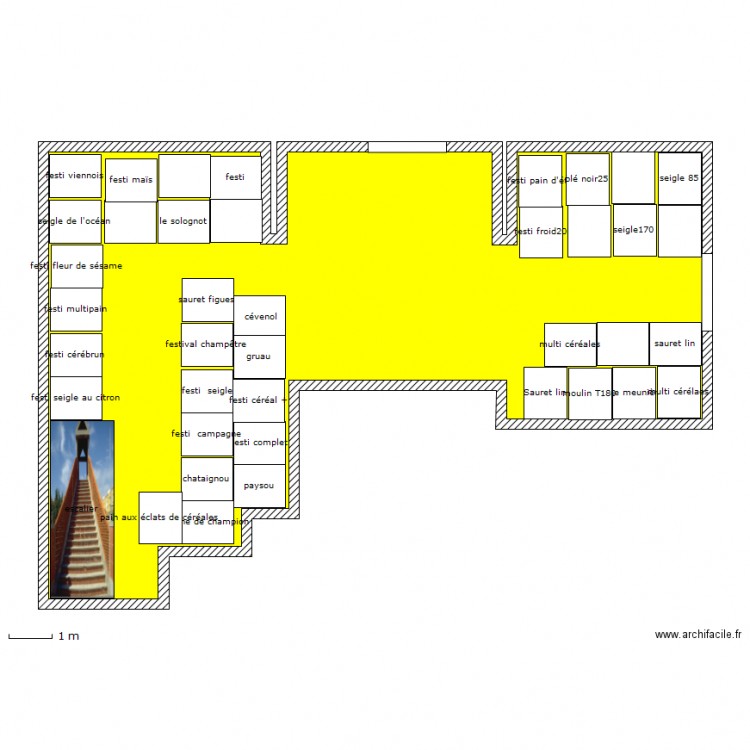 stockage salle camion. Plan de 0 pièce et 0 m2