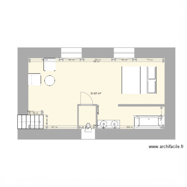 chambre 3. Plan de 0 pièce et 0 m2