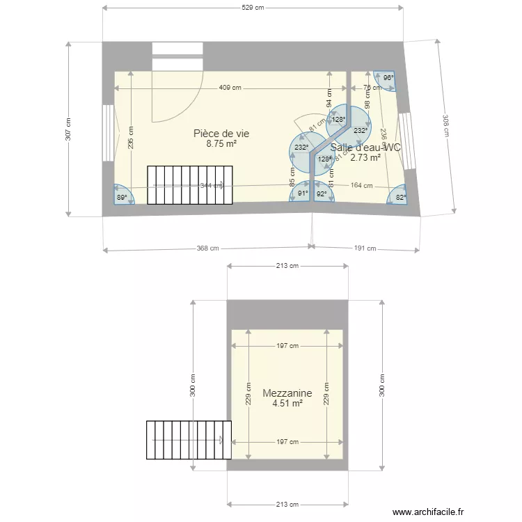 8 allee Cassard. Plan de 