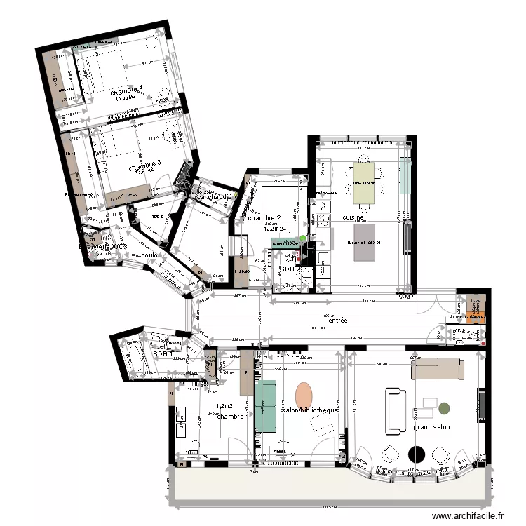 appartement THILLOY PROJET DEFINITIF. Plan de 