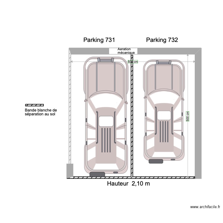 Parking Jardin de Thérèse. Plan de 0 pièce et 0 m2