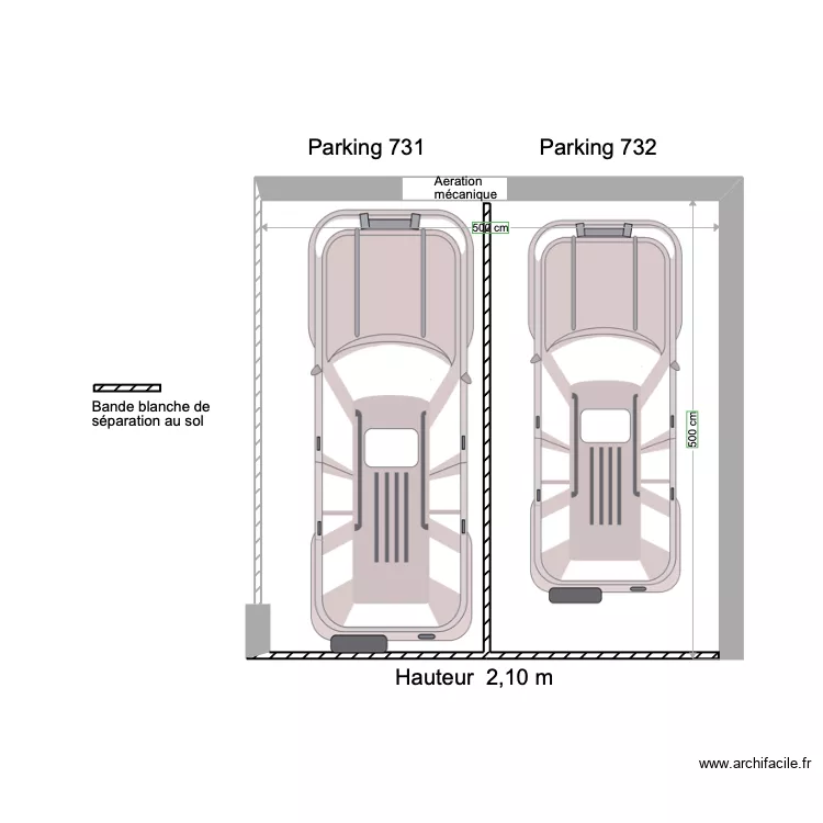 Parking Jardin de Th&eacute;r&egrave;se. Plan de 