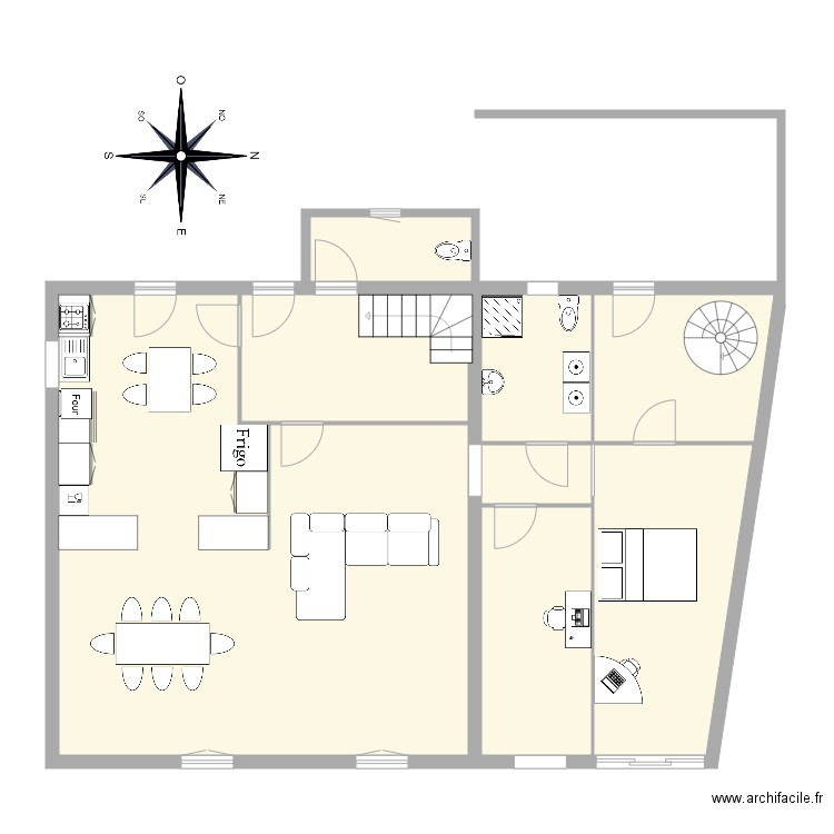 RENON. Plan de 19 pièces et 279 m2