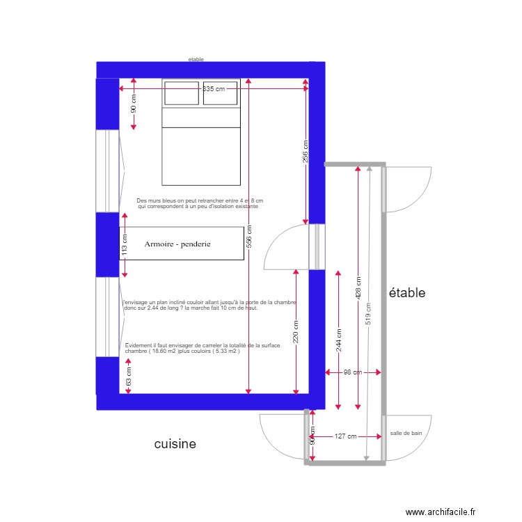 chambre juju. Plan de 0 pièce et 0 m2