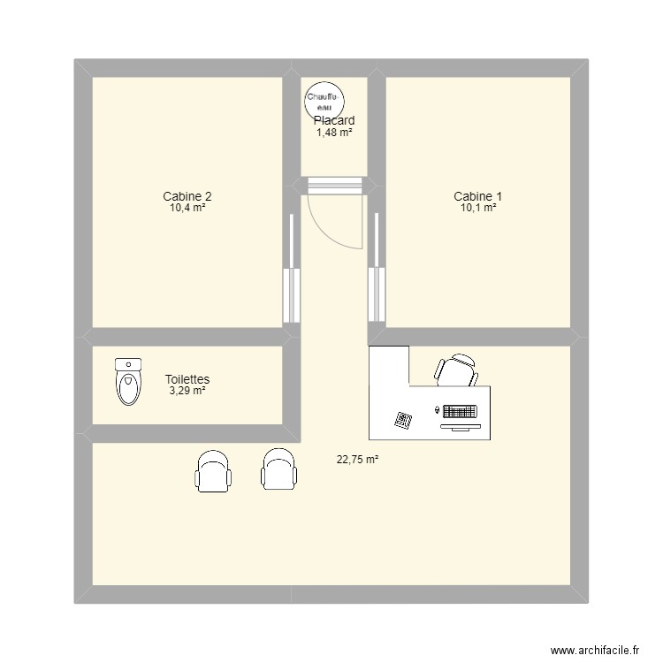 Institut. Plan de 0 pièce et 0 m2