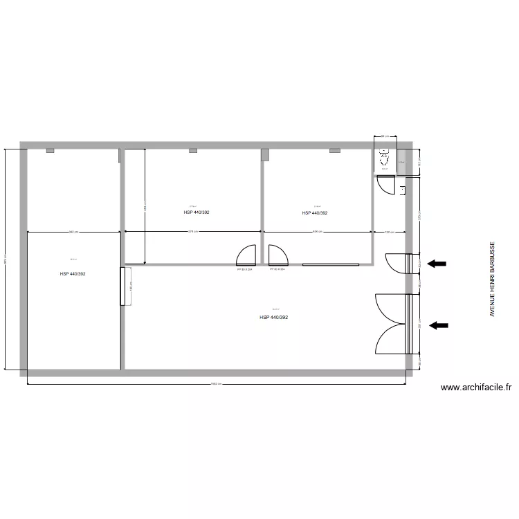 bobigny existant. Plan de 