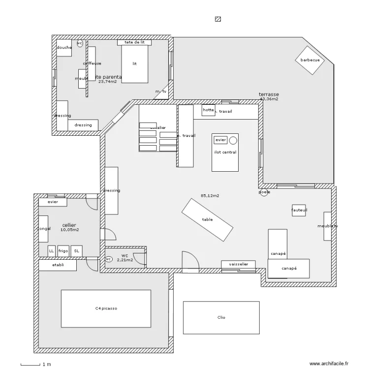 bas maison 1. Plan de 