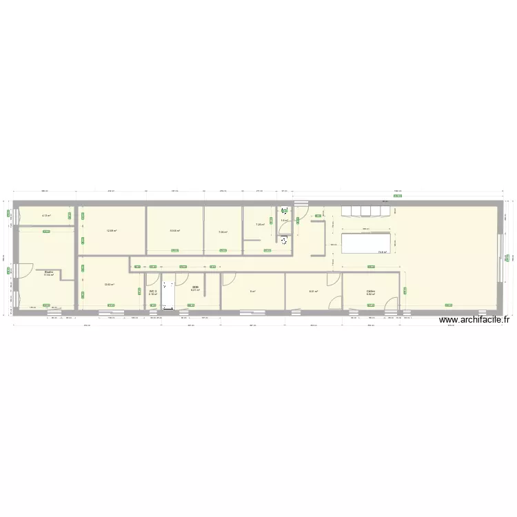 Loft Montardon non Meubl&eacute;. Plan de 