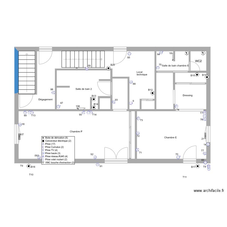 fleurentdidier prise de courant 1er Etage. Plan de 0 pièce et 0 m2