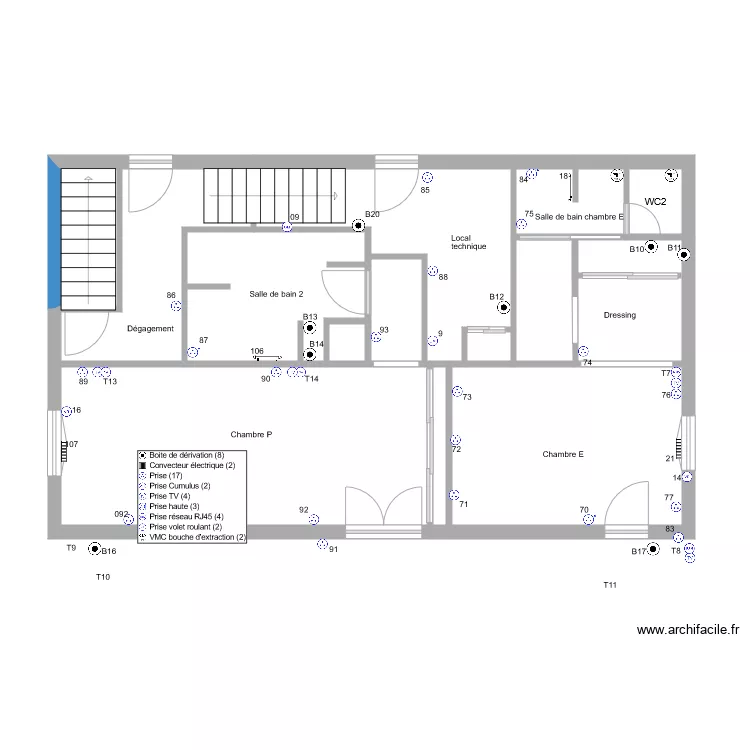 fleurentdidier prise de courant 1er Etage. Plan de 