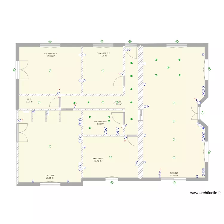 ELECTRICITE. Plan de 