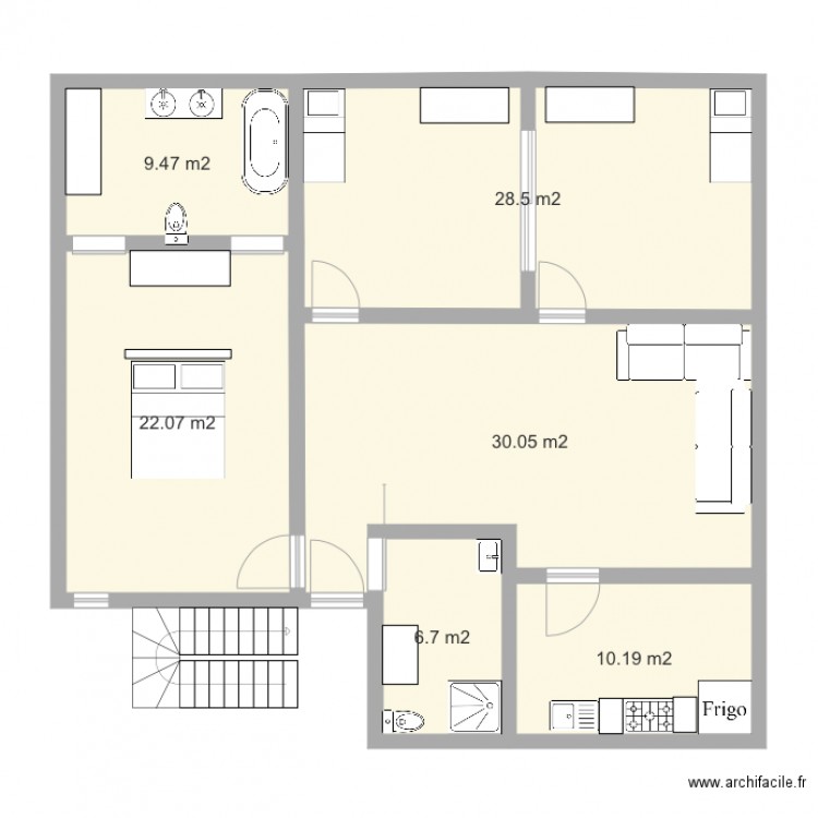 Maison Maroc 2 Plan Dessiné Par Yosef