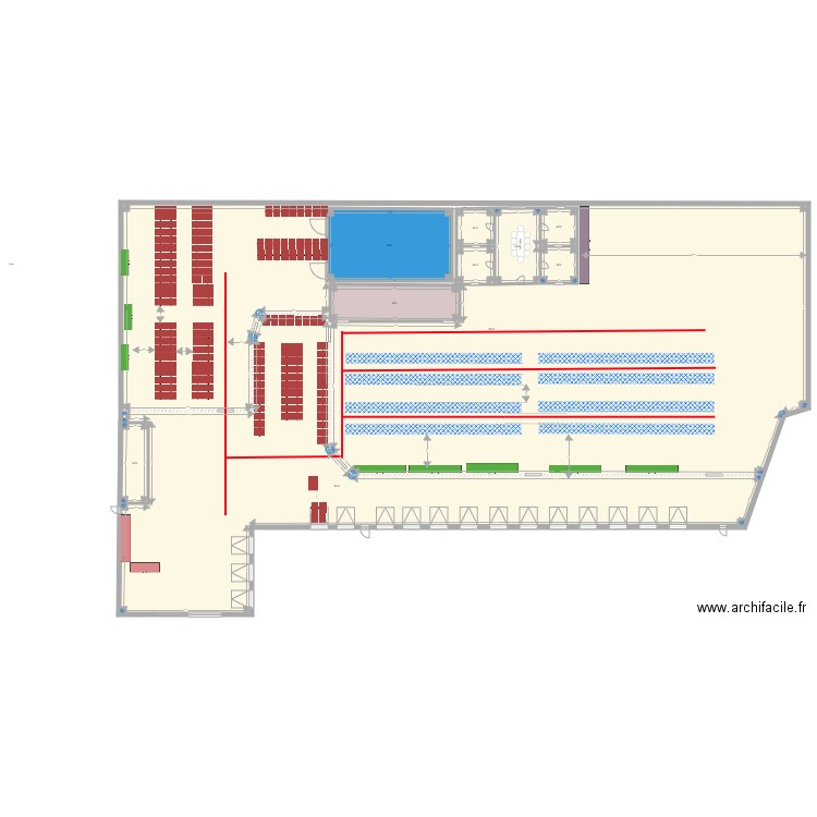 Plan frigo . Plan de 0 pièce et 0 m2