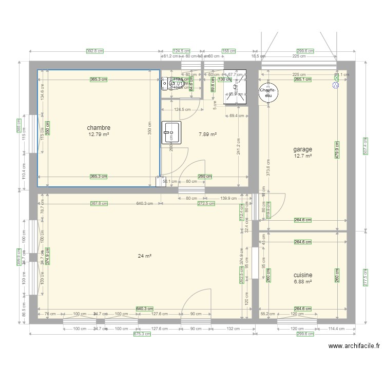 Agon Existant. Plan de 0 pièce et 0 m2