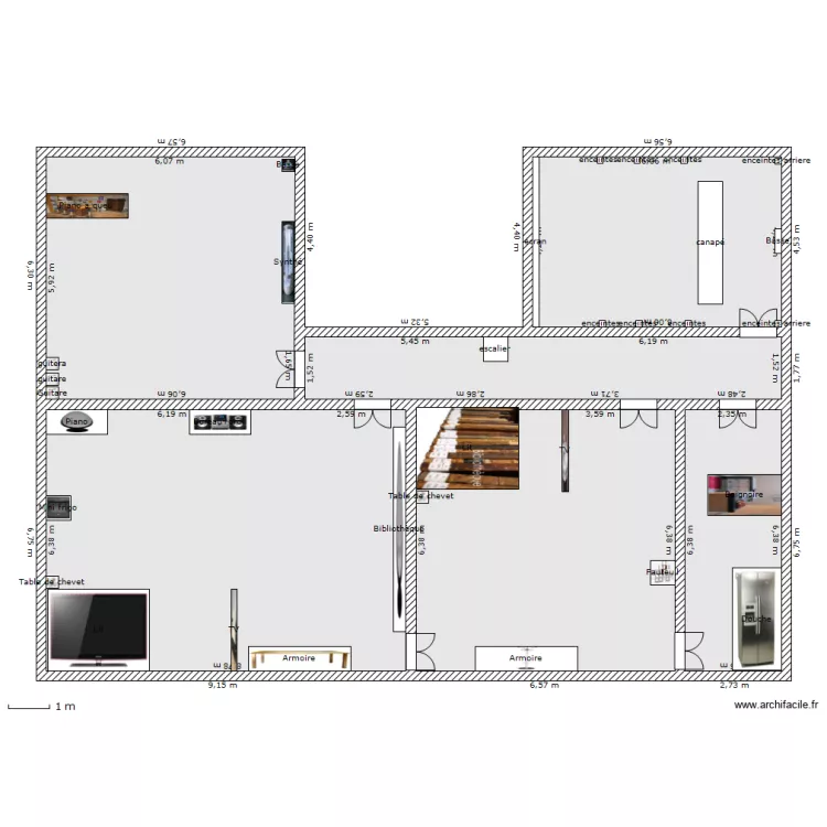 chambre mazison moi. Plan de 