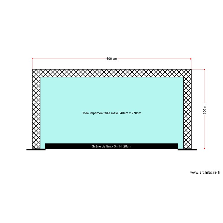 Fond de scène BH. Plan de 0 pièce et 0 m2